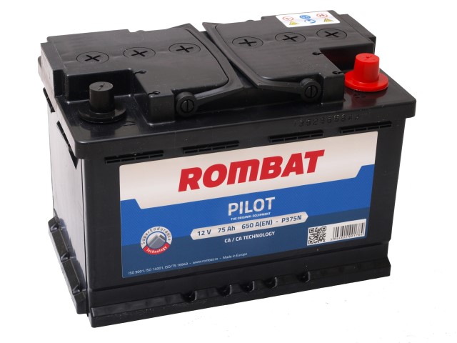 Rombat Pilot 12V 75Ah 650A(EN) L3 278X175X190 0/1
